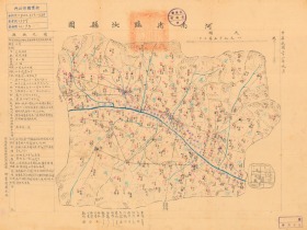 【提供资料信息服务】民国三十一年（1942年）《临汝县老地图》图题为《河南临汝县图》（原图高清复制）民国临汝老地图、汝州老地图、临汝地图。全图规整，年代准确，左侧附县治资料，内容丰富，请看临汝县甲级壮丁人数。汝州市地理地名历史变迁重要史料。裱框之后，风貌佳。