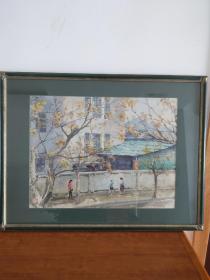 李咏森水彩画(二)  水彩画大师 中国早期水彩画代表 开拓者 先驱 上海水彩画代表 日本回流 日本装裱 精品