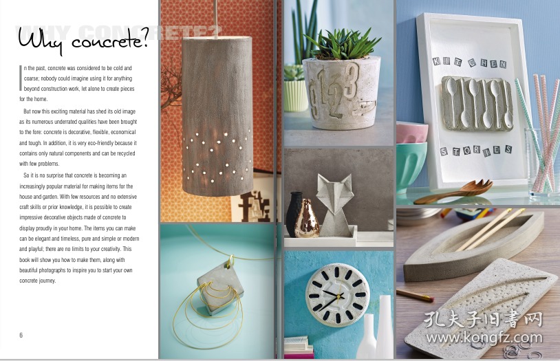 Concrete Creations: 45 Easy-to-Make Gifts and Accessories (英语)