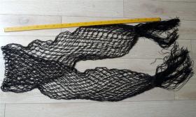 边疆早期手工编织超长网眼长流苏丝绦围巾腰饰一条约2.7米-少见