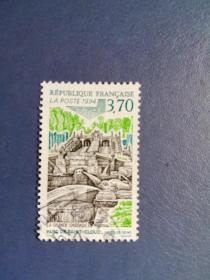 法国邮票   1994年  旅游系列 建筑 风景
（信销票）