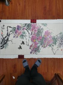 孟康 花鸟画 字画 国画 水墨画 纯手绘 作品 横幅