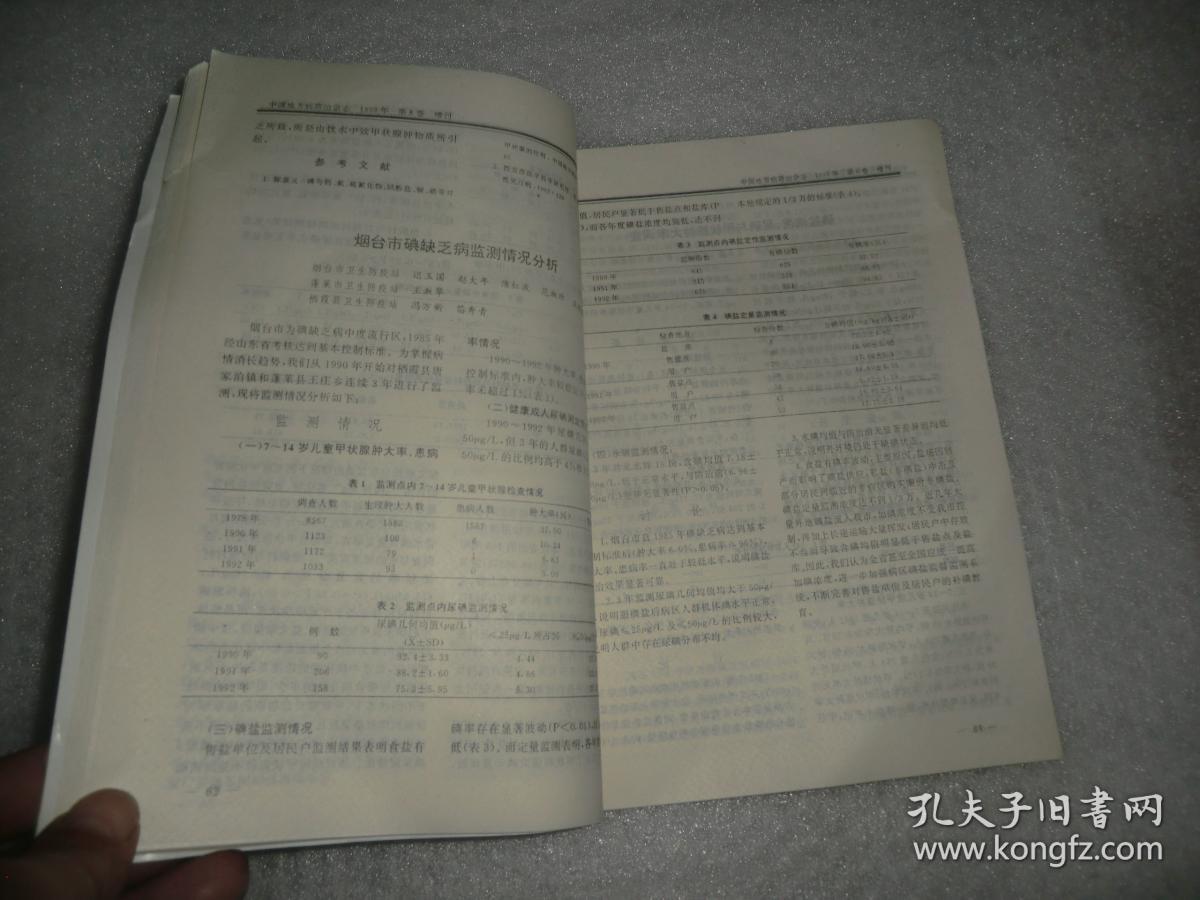 中国地方病防治杂志1993年第8卷 增刊  AE5899-15