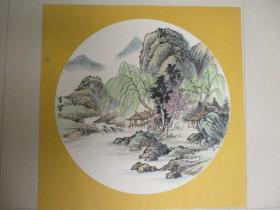 王黎。小品斗方画。