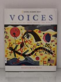 国家地理图文少儿版    来自五大洲的声音：世界诗歌与艺术     Voices : Poetry and Art from Around the World（诗歌）英文原版书