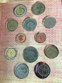 Egyptian Coins & Stamps Collection 埃及硬币和邮票各12枚