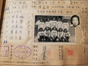 1951年上海培成女校女子篮球队合影