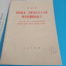 华国锋团结起来为建设社会主义的现代化强国而奋斗