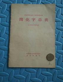 民易开运：中国文字改革语文国家语言文字汉字简化总表~简化字总表（1986年新版）