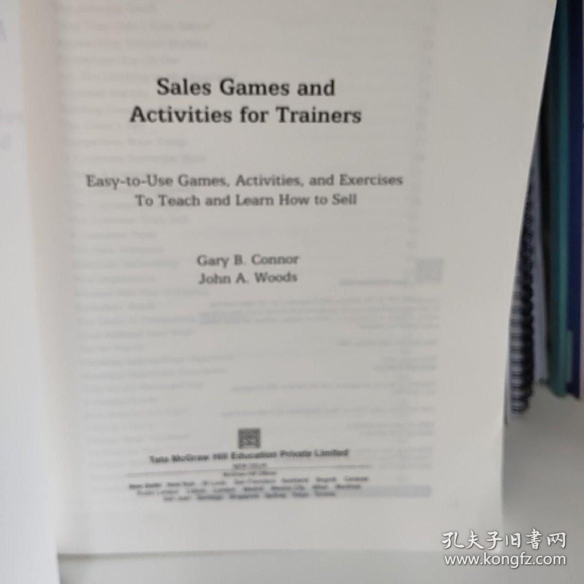 sales games and activities for trainers销售培训活动大全