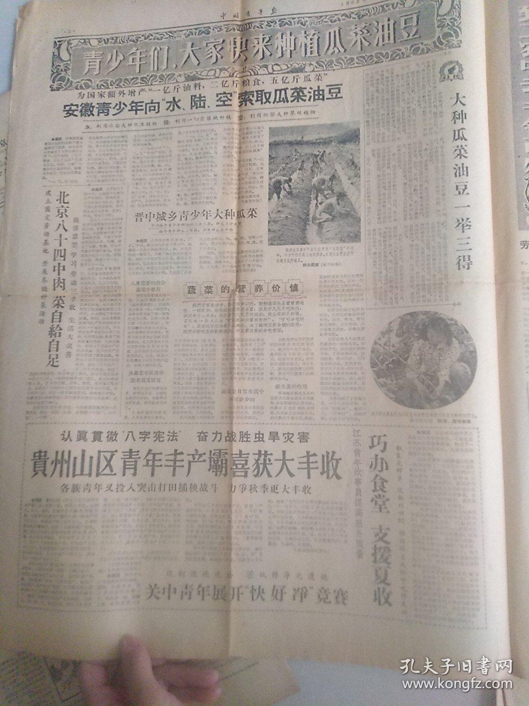 中国青年报 1960年6月8日