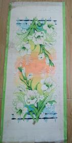 福州毛巾厂 百合花图毛巾设计原稿一张