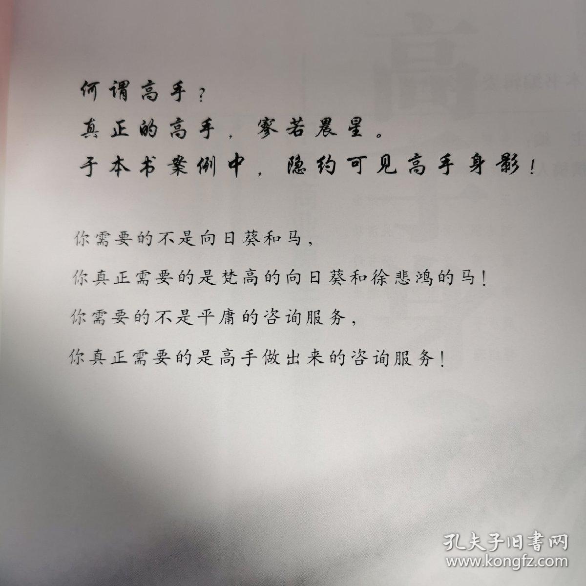 高手身影：中国商业原生态实战案例