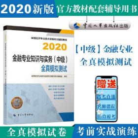 经济师中级2020 金融专业知识与实务（中级）全真模拟测试2020 中国人事出版社