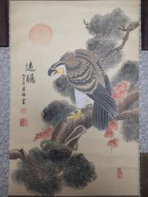 崔伟 鹰画 字画 国画 纯手绘 条幅 卷轴 作品