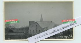 1920年2月23日河南省南部驻马店市确山县美国教会路德会（L.U.M）教堂老照片