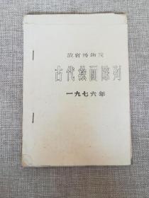 1976年故宫博物院：古代绘画陈列（油印本）