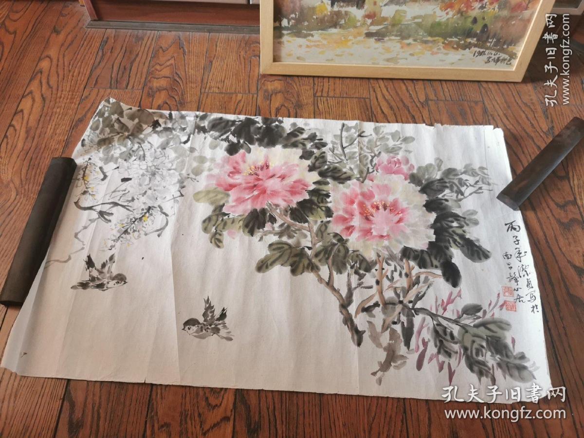 张洁贞—牡丹小鸟