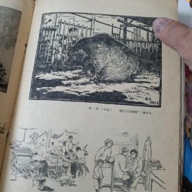 东风画刊1960年第1期(缺封面和封底、内缺第5页、第6页`笫19-22页，自然旧、内品好)