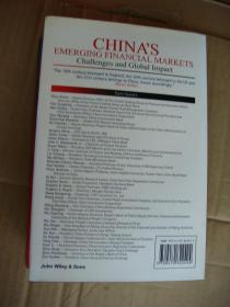 China's Emerging Financial Markets: Challenges and Global Impact 英文原版 精装16开+书衣 厚重
