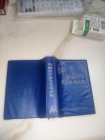 新编初中语文多用辞典（64开本，成都科技大学出版社，94年一版一印刷）内页干净。