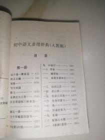 新编初中语文多用辞典（64开本，成都科技大学出版社，94年一版一印刷）内页干净。