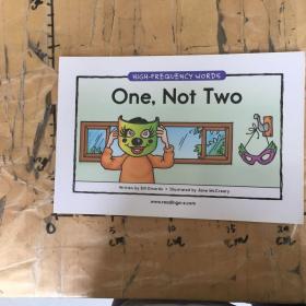 one,not two