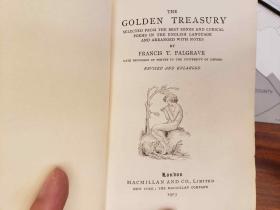 The golden treasury of the best songs and lyrical poems in the English language