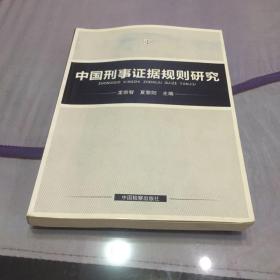 中国刑事证据规则研究