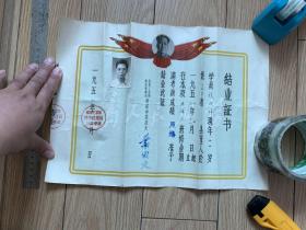 夫妻俩的【炭工业部西安管理局】毕业证书2张
