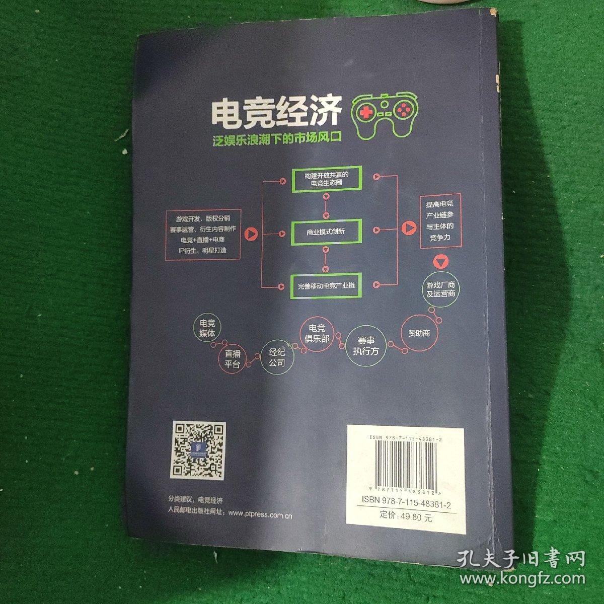 电竞经济 泛娱乐浪潮下的市场风口 软装品新8品，扉页写有名字，介意勿拍，一版一印，