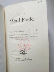 THE Word Finder 英语修辞词典【英文版 精装】