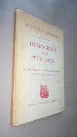1946 年 Rupert Brooke–Democracy and The Arts 史上最英俊诗人鲁伯特•布鲁克经典艺术论文《民主与艺术》珍贵初版本 布面精装 原书衣全
