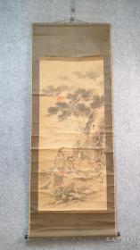 1913年 日本名家（云嶂）手绘松鹤人物