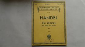 handel  Six sonatas For violin and piano亨德尔六首奏鸣曲 小提琴和钢琴