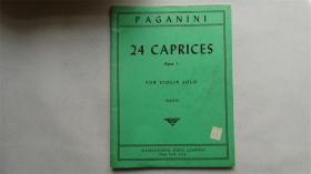 Paganini 24 Caprices Opus 1 for Violin solo帕格尼尼 24随想曲 作品1（小提琴独奏）