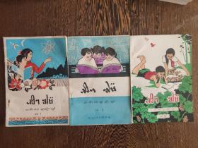 德宏傣文小学课本：语文（第一、二、三册）详情见图