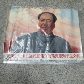 毛泽东同志是当代最伟大的马克思列宁主义者（大全开宣传画）

收