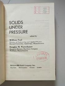 SOLIDS UNDER PRESSURE受压固体（英文）