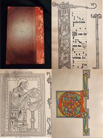 稀有1900s A Companion to Manual of Illumination: Contains Borders, Captials, Texts, And Detail Finishings中世纪书籍装饰图样手册