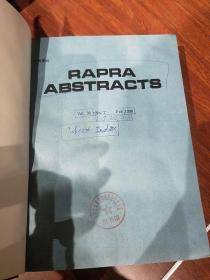 RAPRA ABSTRACTS VOL.35 NO.1-S 2-S 1998 橡胶和塑料文摘   英文版