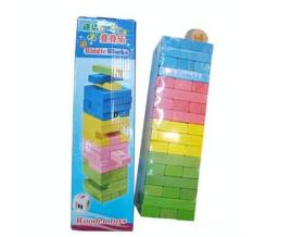 彩色谜语叠叠高 木制玩具叠叠乐