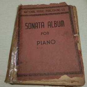 民国钢琴曲谱-----《SONATA ALBUM FOR PIANO：钢琴奏鸣曲专辑》【正版现货.实物图片】【无字迹无划线】【包挂号印刷品】TD1.8K.X