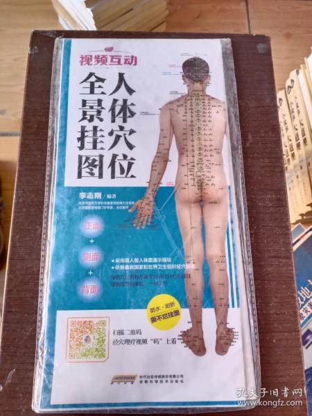 中国首创二维码挂图：视频互动人体穴位全景挂图（防水 耐折 撕不烂）