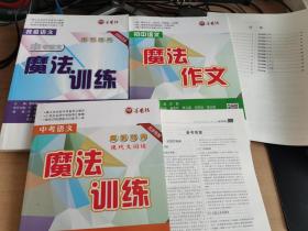 我爱语文 中考魔法训练+中考语文魔法训练+初中语文魔法作文（3本合售） （我爱语文中考魔法训练有笔记）