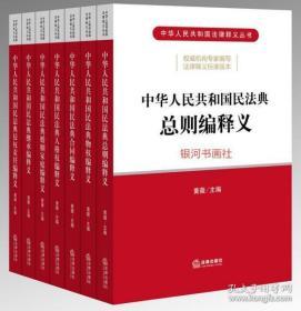 2020新修订民法典《中华人民共和国民法典总则编释义》全套7本