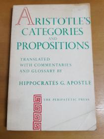 英文原版：ARISTOTLE'S CATEGORIES AND
PROPOSITIONS(DE INTERPRETATION E)