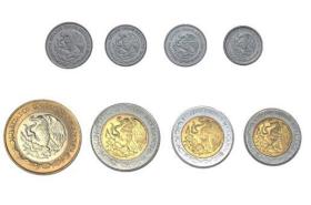 墨西哥8枚一套币 含4枚双色金属硬币 鹰叼蛇版 全新品相 保真