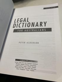 LEGAL DICTIONARY FOR AUSTRALIANS（SECOND EDITION）