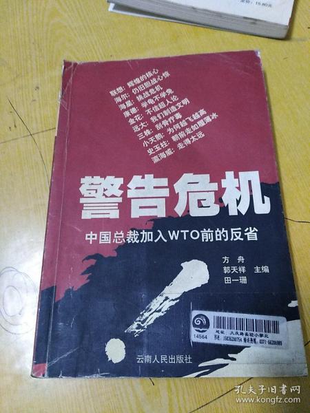 警告危机:中国总裁加入WTO前的反省